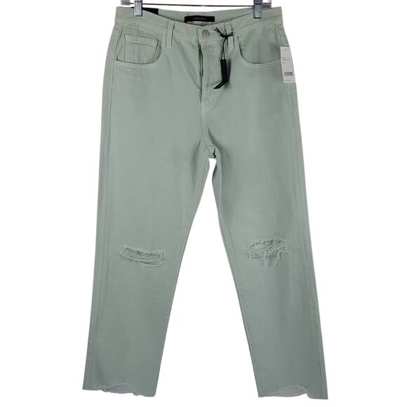 J Brand Wynne Button Fly High-Rise Crop Straight Women's Jeans 29 NWT - Picture 1 of 8